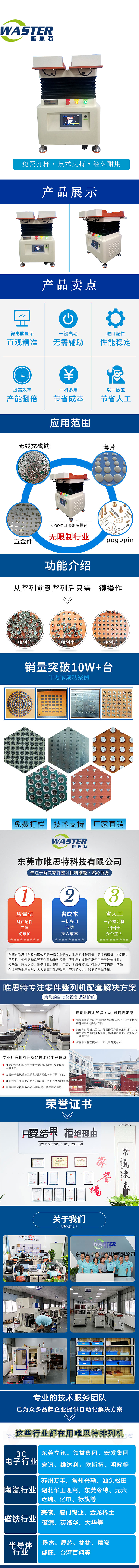 唯思特整列機