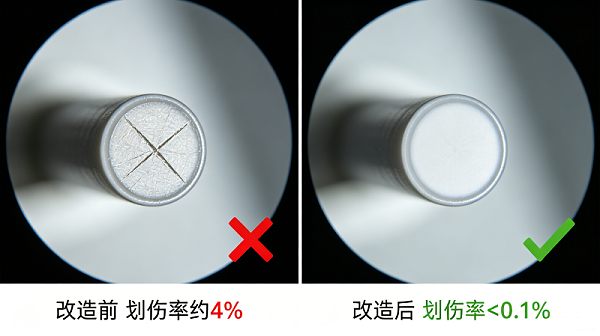 前后對比