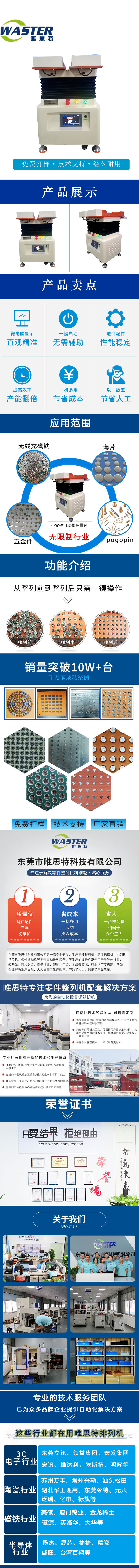 唯思特整列機